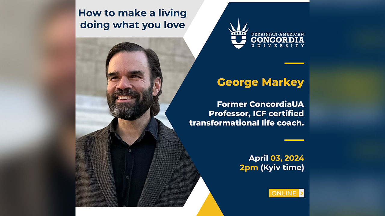 ConcordiaUA invites to a webinar “How to make a living doing what you love”